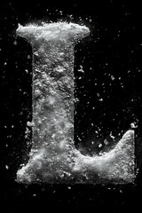 Obraz premium frozen, font, numbers, cinematic, unique, icy, frost, snow, cold, ice, winter, glacial, frosty, snowflake, frozen typography, crystal, holiday, Christmas, dramatic, bold, shiny, reflective, artistic, 