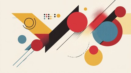 Obraz premium Abstract background with geometric shapes and lines. Modern and futuristic design.