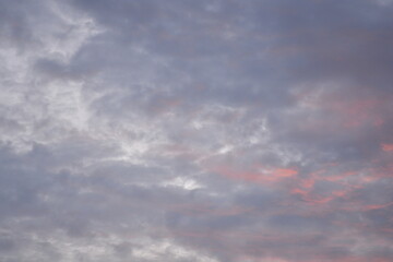 Beautiful clouds at the sunset
