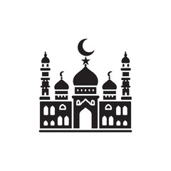  MOSQUE icon design template vector