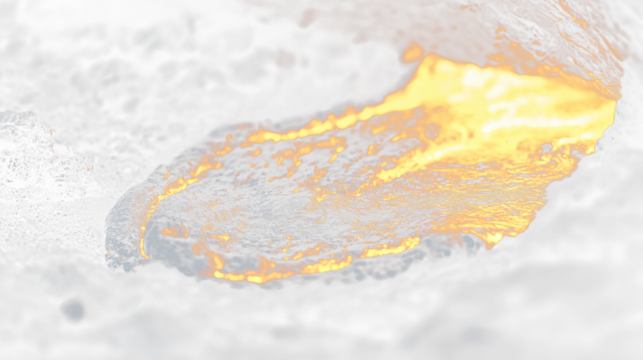 a close up of a fire in the ground