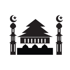  MOSQUE icon design template vector