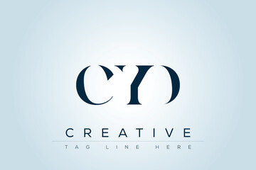 CYD abstract letter logo design. This logo is designed by three abstract letters. 