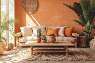 living room interior with sofa