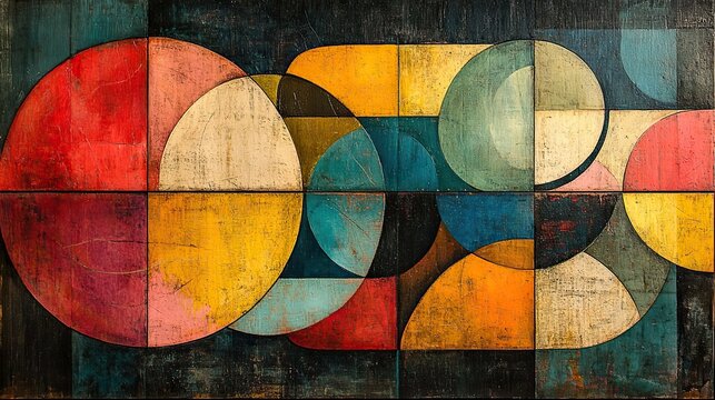 This untitled design number 16 presents an abstract composition with bold shapes and contrasting colors