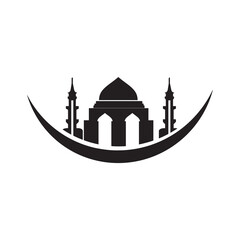  MOSQUE icon design template vector