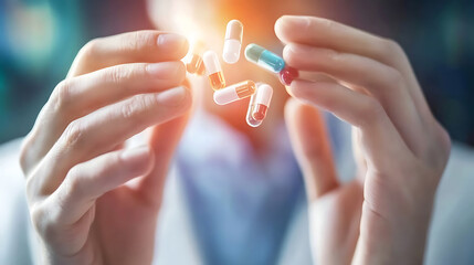 Innovative biohacking techniques in pharmaceutical research laboratory setting scientific exploration clinical environment close-up view