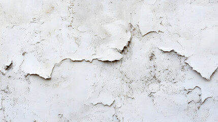 Obraz premium White Peeling Paint Texture on Old Wall for Vintage and Rustic Background Appearance : Generative AI