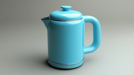 A retro-inspired kettle with a glossy finish, blending vintage charm with modern functionality