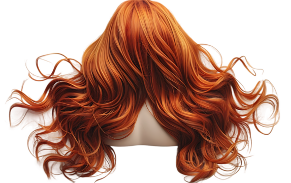 Long Vibrant Red Hair Cascading Beauty Salon Hair Care Hair Style Redhead
