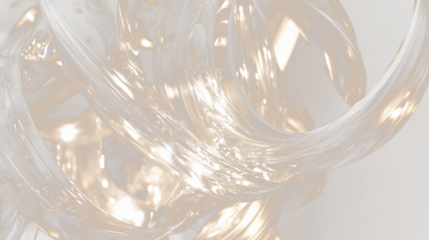 a close up of a bunch of clear glass
