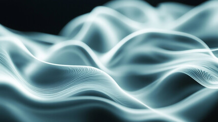 Obraz premium Abstract Light Blue Waves Background for Presentation