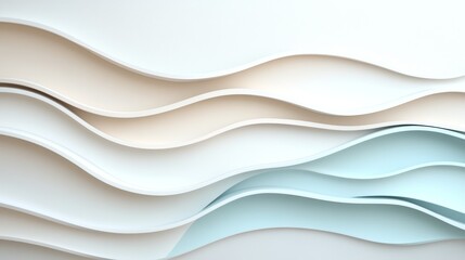 Obraz premium Abstract wavy design, pastel colors, modern background