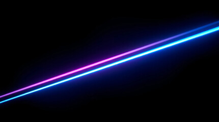 Fototapeta premium Futuristic Neon Light Streaks on Dark Background