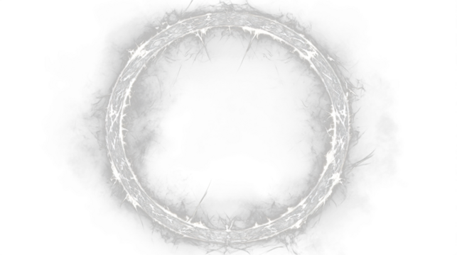 a circle of light on a black background