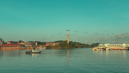 Fototapeta premium panoramic view of the old town