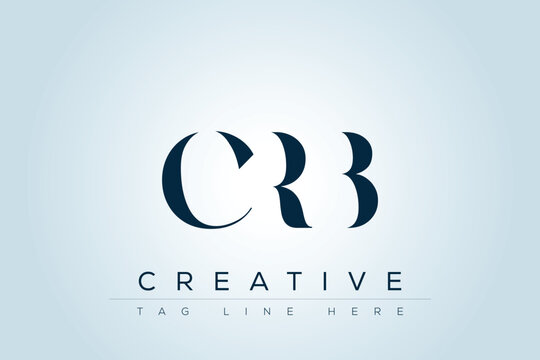 CRB abstract letter logo design. This logo is designed by three abstract letters. 