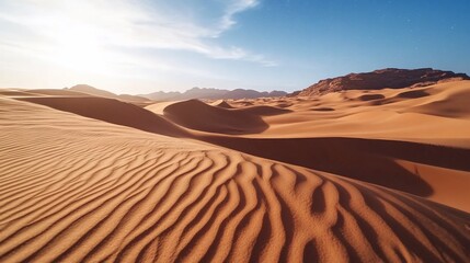 Desert Dunes Sunset Landscape