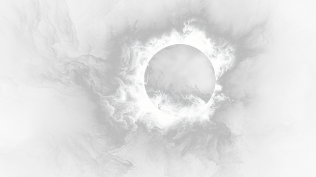 a black and white photo of the sun