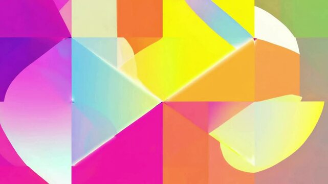 Smooth Geometric Shape Transition Animation, 4K HD Motion Graphics, artificial intelligence video.