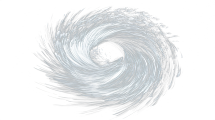 a black and white swirl on a black background