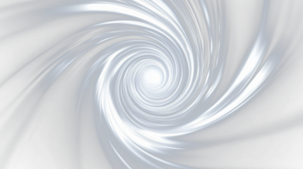 a spiral of white and black swirls on a black background
