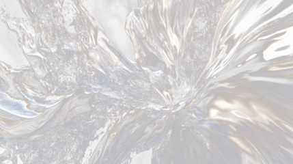 a black and white photo of water splashing