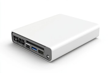 3D Internal Hard Drive Isolated and White Background