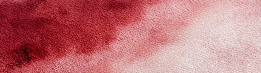 Fototapeta premium Super Utrawide Backdrop Image Of Abstract Red Gradient Painting Texture On White Paper Background