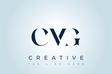 CMG abstract letter logo design. This logo is designed by three abstract letters. 