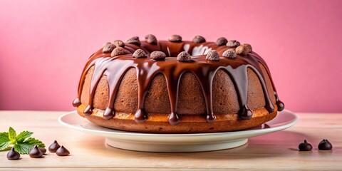 Chocolate Bundt Cake Drizzled in Ganache
