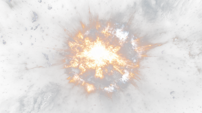 a large explosion in the middle of a nebula