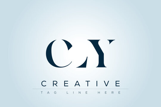 CLY abstract letter logo design. This logo is designed by three abstract letters. 