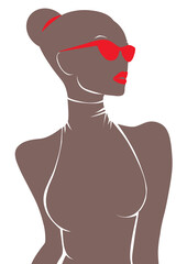 Fashion woman silhouette