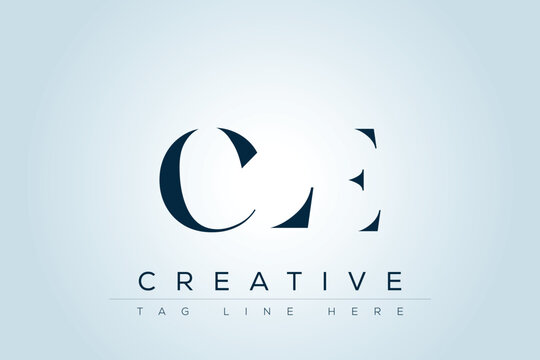 CLE abstract letter logo design. This logo is designed by three abstract letters. 