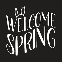 welcome spring svg design