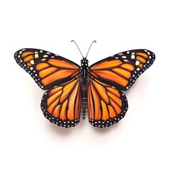 Fototapeta premium Majestic Monarch Butterfly with Elegant Minimal Style