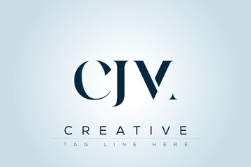 CJM abstract letter logo design. This logo is designed by three abstract letters. 