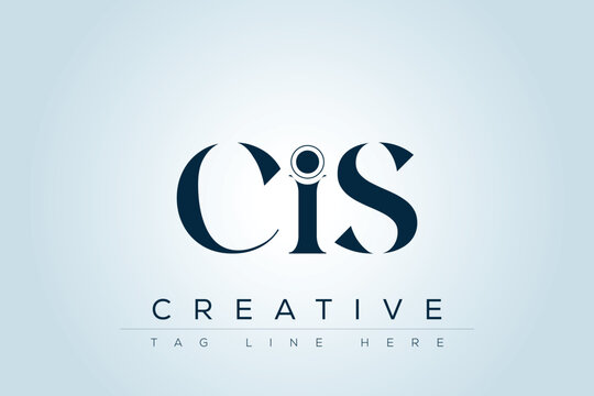 CIS abstract letter logo design. This logo is designed by three abstract letters. 