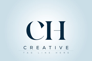 CIH abstract letter logo design. This logo is designed by three abstract letters. 