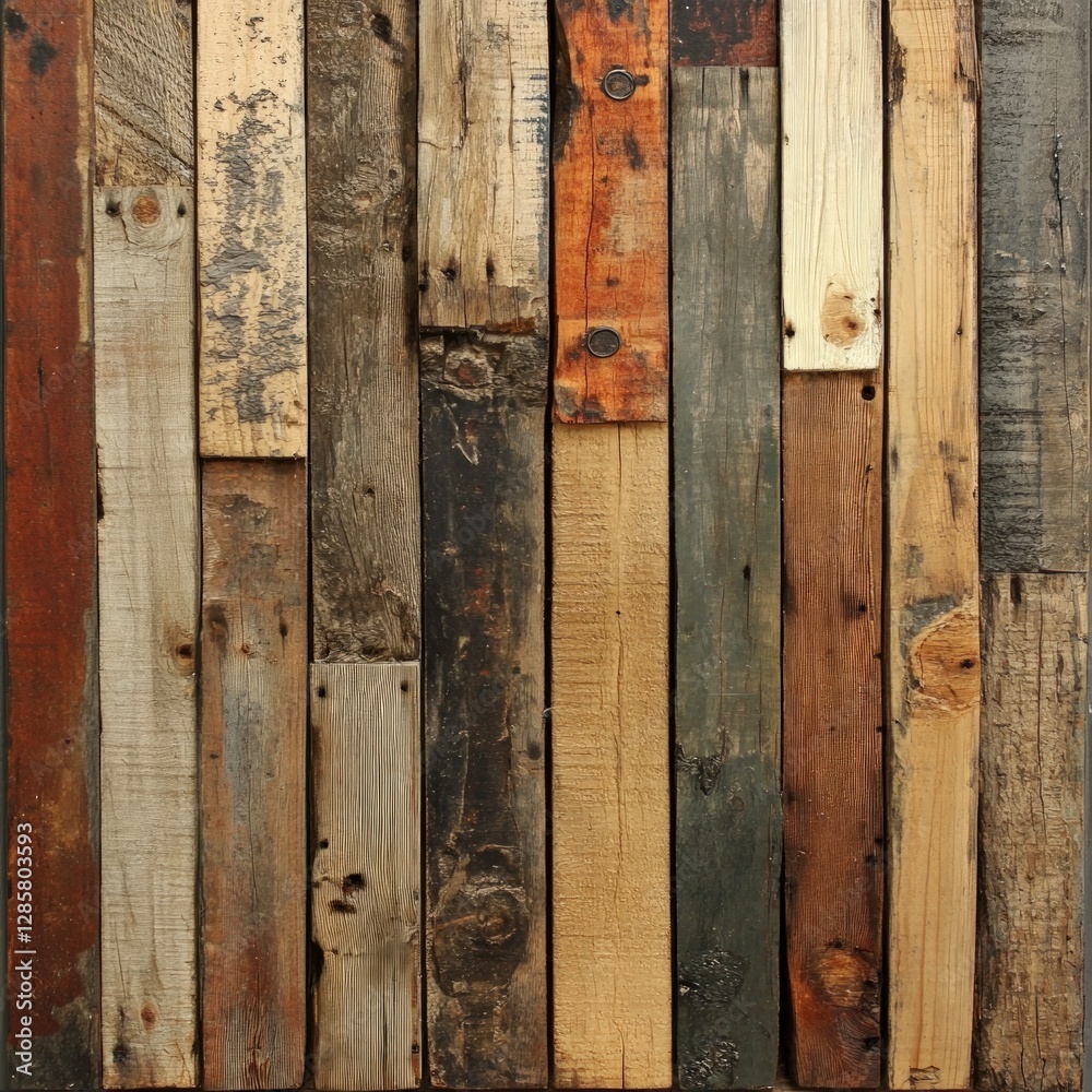 Aufkleber rustic wooden planks texture background for design projects