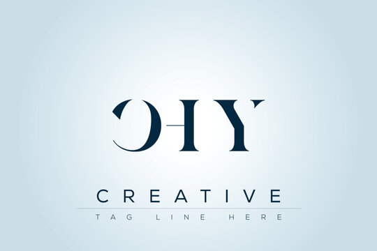 CHY abstract letter logo design. This logo is designed by three abstract letters. 
