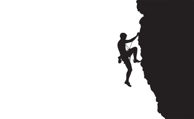 Fototapeta premium Ascend the Heights: The Essence of Rock Climbing 