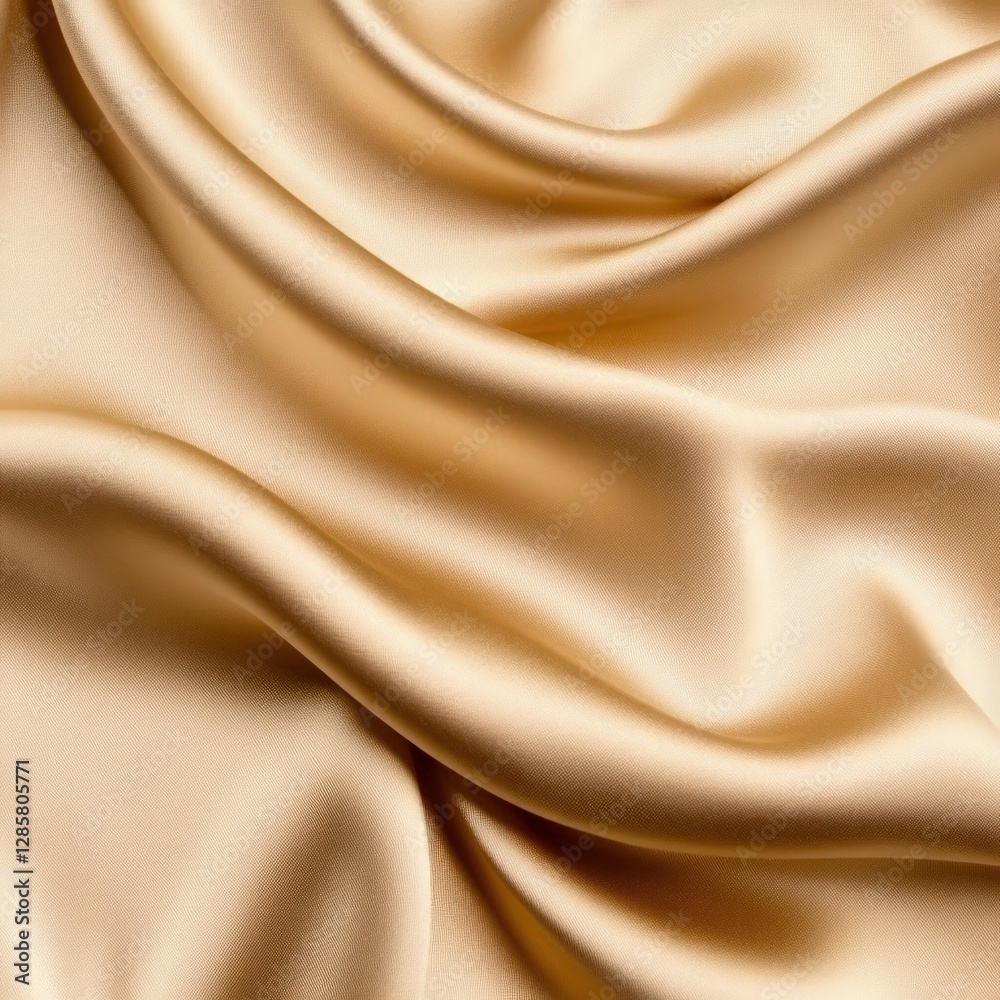 Aufkleber smooth luxurious silk fabric in soft cream hue for textiles