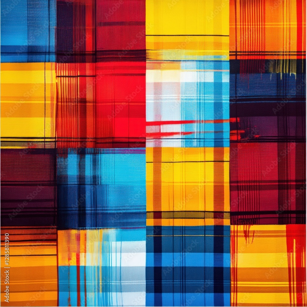 Poster vibrant abstract patterns in bold colors and striking designs