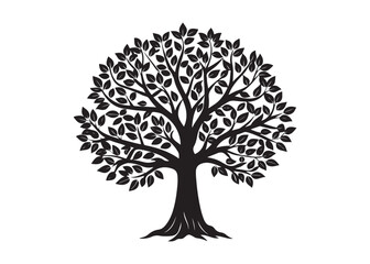 Full Leafy Tree Illustration