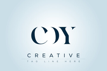 CDY abstract letter logo design. This logo is designed by three abstract letters. 