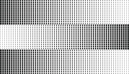 halftone square shape zig zag gradient effect