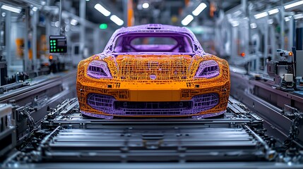Robotic 3D printing of entire car bodies in a next-gen factory