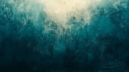 Obraz premium A gradient teal and yellow textured background appears very abstractly